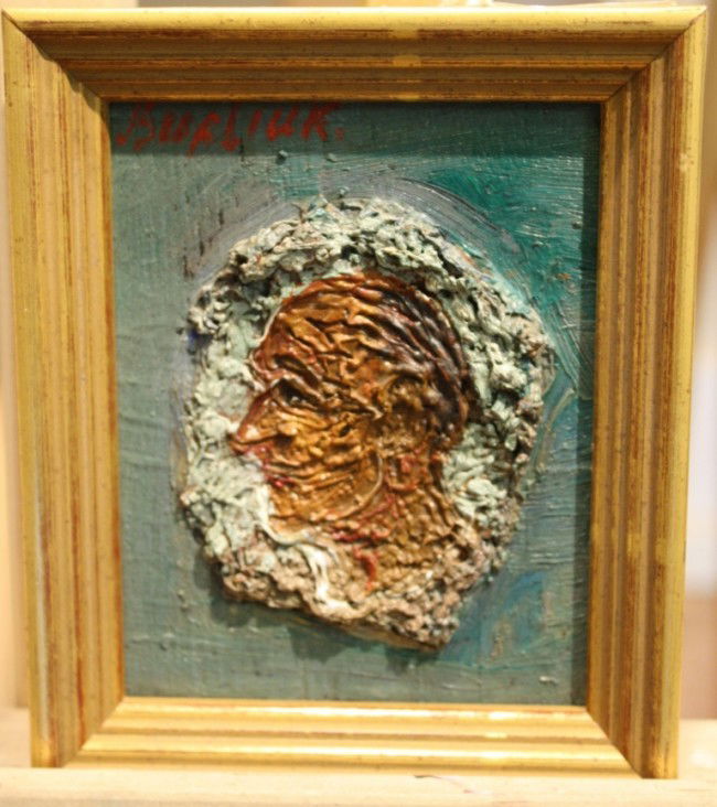 David Davidovich Burliuk(1882-1967, Russia), signed: David Davidovich Burliuk(1882-1967, Russia), signed, 3" x 4"