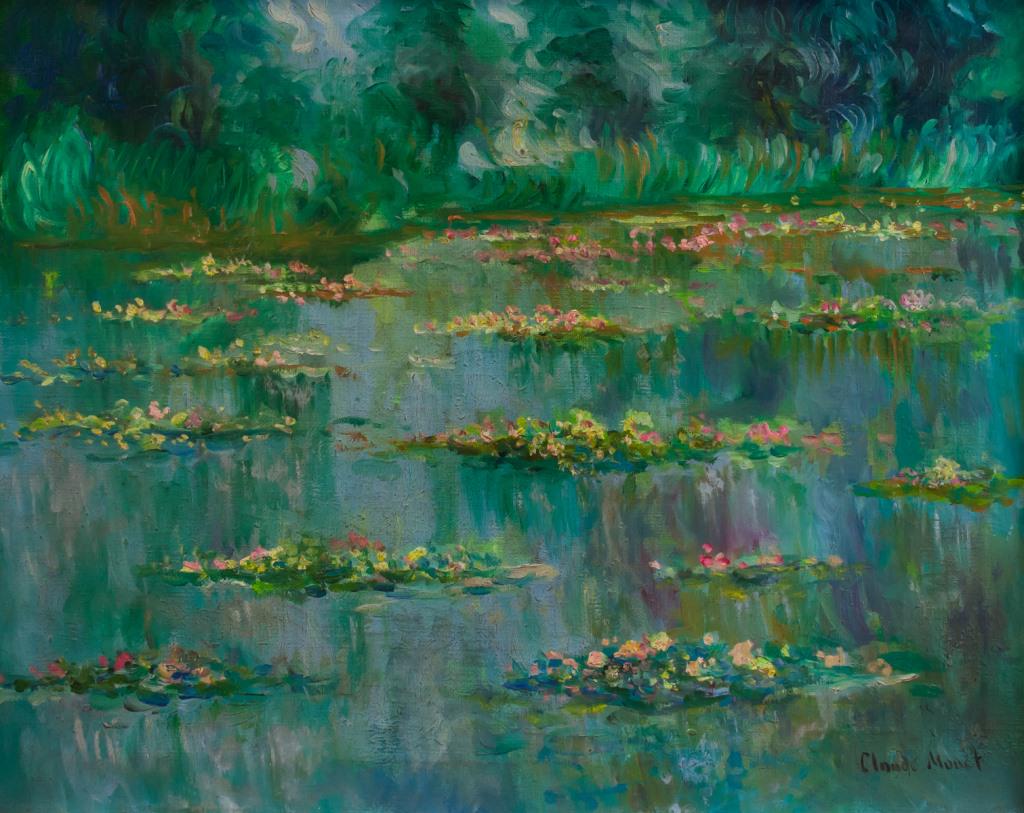 French Oil on Canvas Framed Signed Claude Monet (1 of 8)