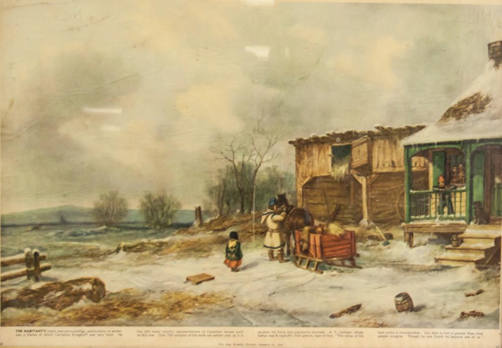 Canadian Lithograph on Paper Cornelius Krieghoff (1 of 6)