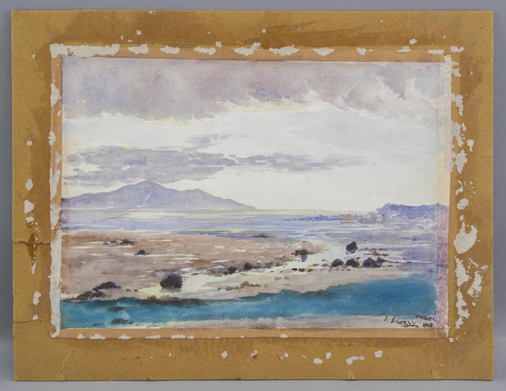 British Watercolor on Paper Signed John Lavery (1 of 8)