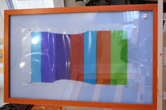 Michael Snow (Canadian 1929) mixed media 1972: Michael Snow(Canadian 1929) mixed media created in 1972, signed, 12" X 24"