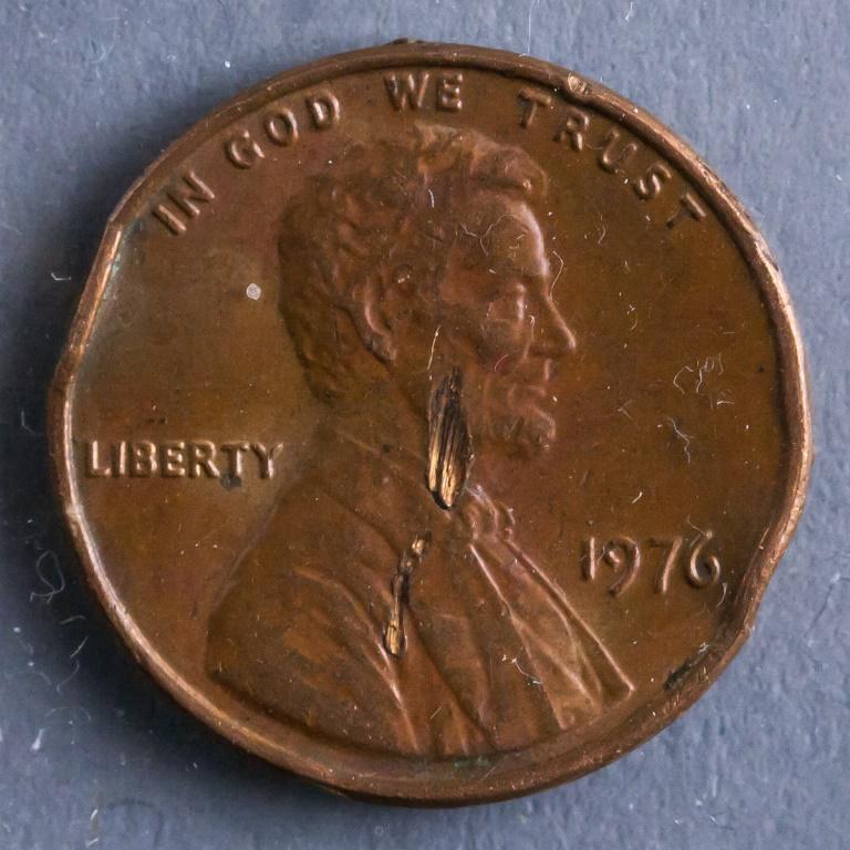 USA 1976 Error Lincoln Memorial Coin (1 of 3)