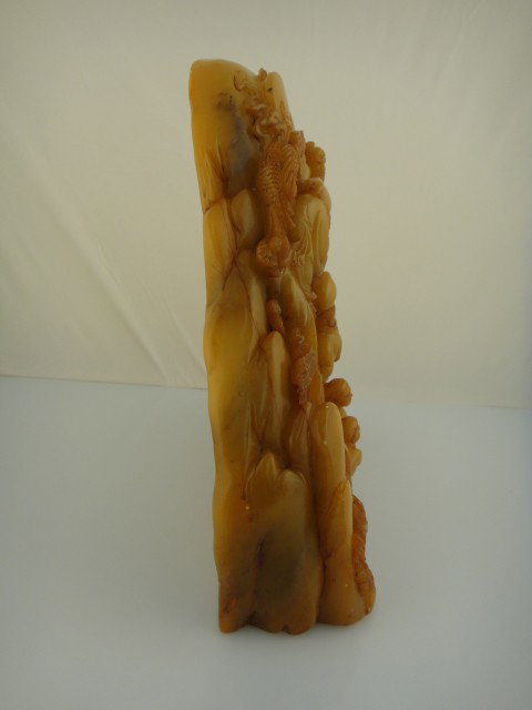 Fine Large Shoushan Tianhuang Carving of Immortals - 7