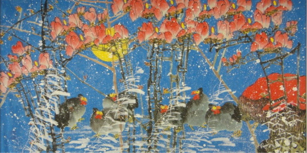 Zhou Yun Chinese Watercolor on Paper: ZHOU YUN 周雲 20TH CENTURY CHINESE WATERCOLOR ON PAPER Artist's Name: Zhou Yun 周雲 Date / Period: 20th Century Form / Medium Used: Watercolor on Paper Inscription / Seal: Insc