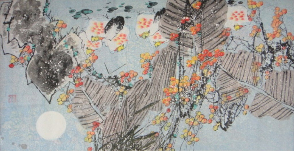 Zhou Yun Chinese Watercolor on Paper: ZHOU YUN 周雲 20TH CENTURY CHINESE WATERCOLOR ON PAPER Artist's Name: Zhou Yun 周雲 Date / Period: 20th Century Form / Medium Used: Watercolor on Paper Inscription / Seal: Insc