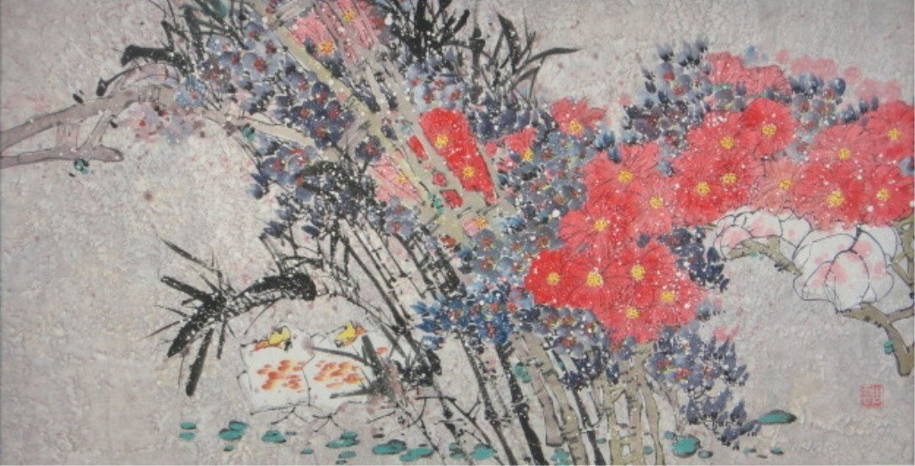 Zhou Yun Chinese Watercolor on Paper: ZHOU YUN 周雲 20TH CENTURY CHINESE WATERCOLOR ON PAPER Artist's Name: Zhou Yun 周雲 Date / Period: 20th Century Form / Medium Used: Watercolor on Paper Inscription / Seal: Insc