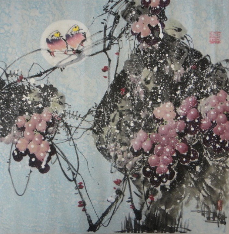 Zhou Yun Chinese Watercolor on Paper: ZHOU YUN 周雲 20TH CENTURY CHINESE WATERCOLOR ON PAPER Artist's Name: Zhou Yun 周雲 Date / Period: 20th Century Form / Medium Used: Watercolor on Paper Inscription / Seal: Insc