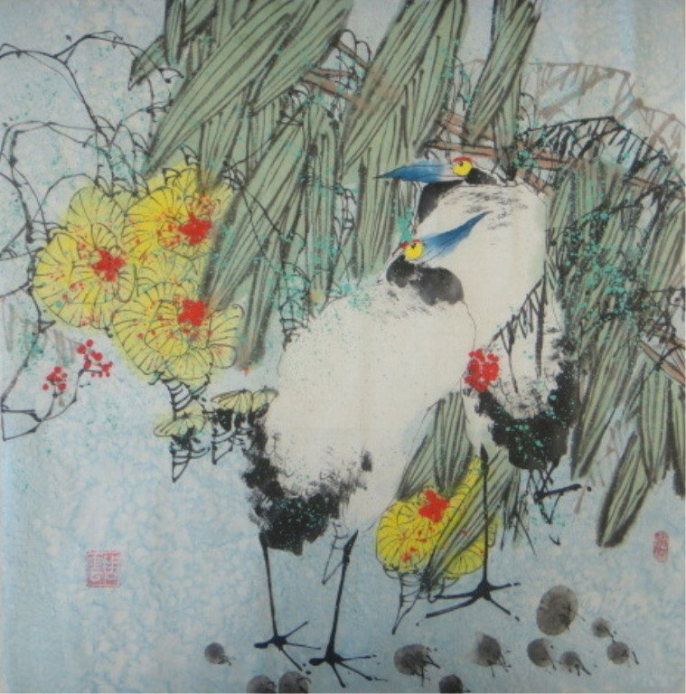 Zhou Yun Chinese Watercolor on Paper: ZHOU YUN 周雲 20TH CENTURY CHINESE WATERCOLOR ON PAPER Artist's Name: Zhou Yun 周雲 Date / Period: 20th Century Form / Medium Used: Watercolor on Paper Inscription / Seal: Insc