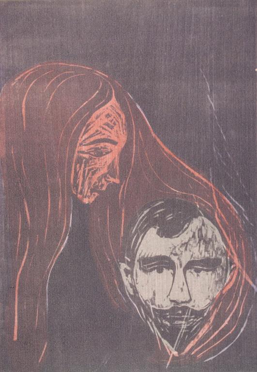 Norwegian Lithograph on Paper Signed Ed Munch (1 of 6)