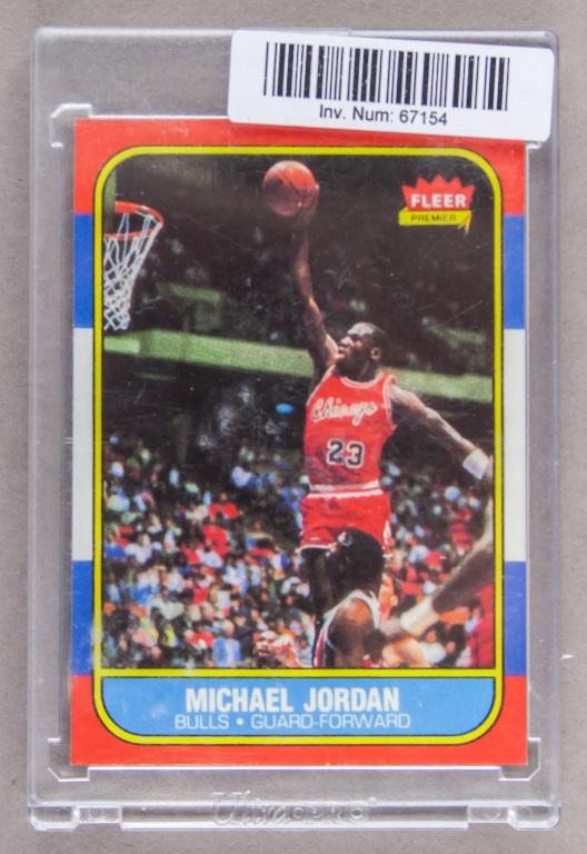 NBA Fleer 1986 Michael Jordan Chicago Bulls (1 of 7)