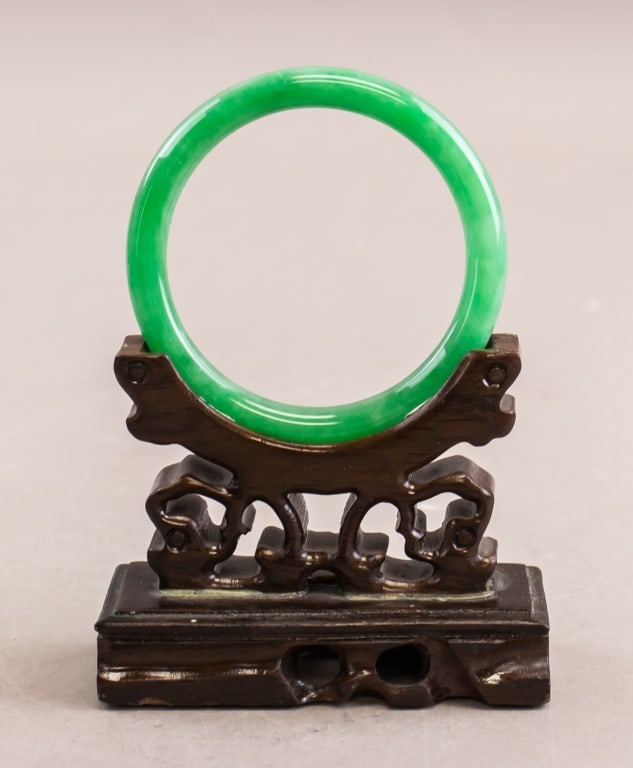 Chinese Green Jade Bangle (1 of 6)