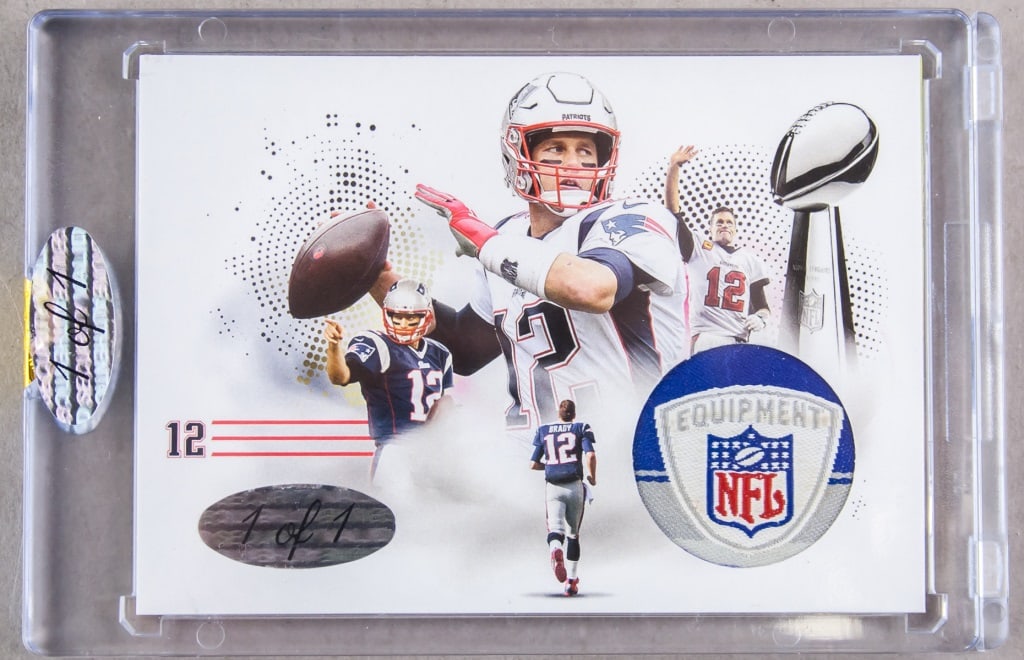 NFL Tom Brady 1 of 1 Jersey Card (1 of 3)