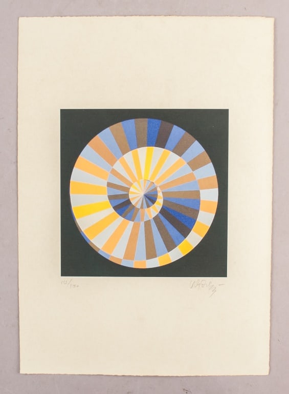 French Etching Signed Victor Vasarely 112/150 (1 of 9)