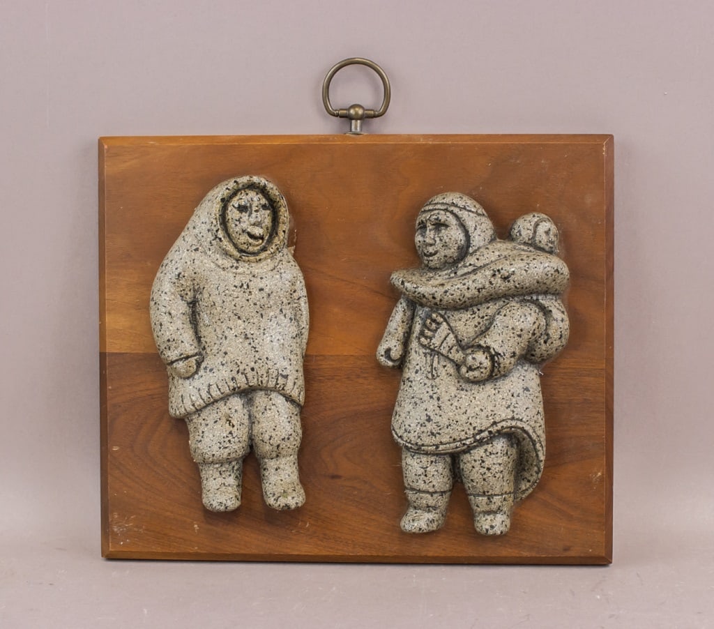 Canadian Inuit Eskimo Wooden Wall Decor (1 of 4)
