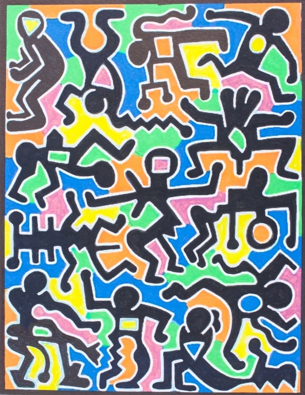 American Litho on Paper Signed Keith Haring '89 (1 of 7)