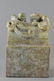 120: Chinese Archaistic Green Jade Carved Dragon Seal - 2