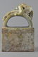 120: Chinese Archaistic Green Jade Carved Dragon Seal - 3