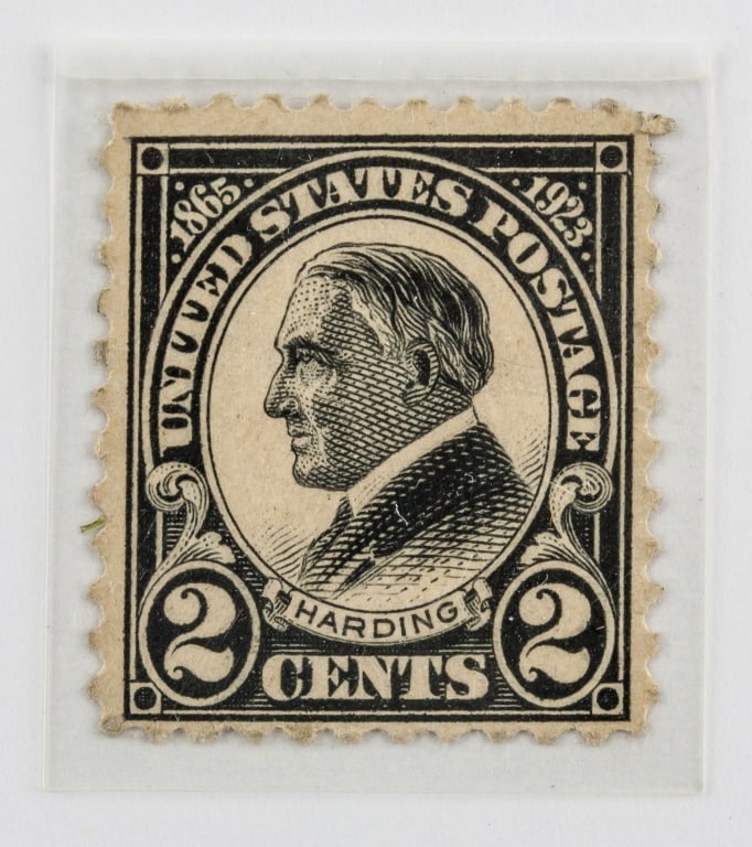 Rare 1923 US 2 Cents Harding Stamp Scott 610 (1 of 2)