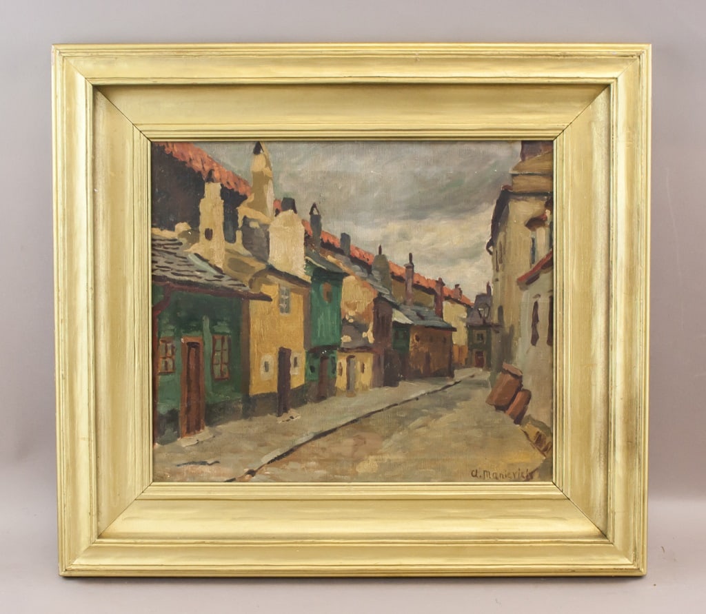 American Oil on Canvas Sgd Abraham A. Manievich (1 of 10)