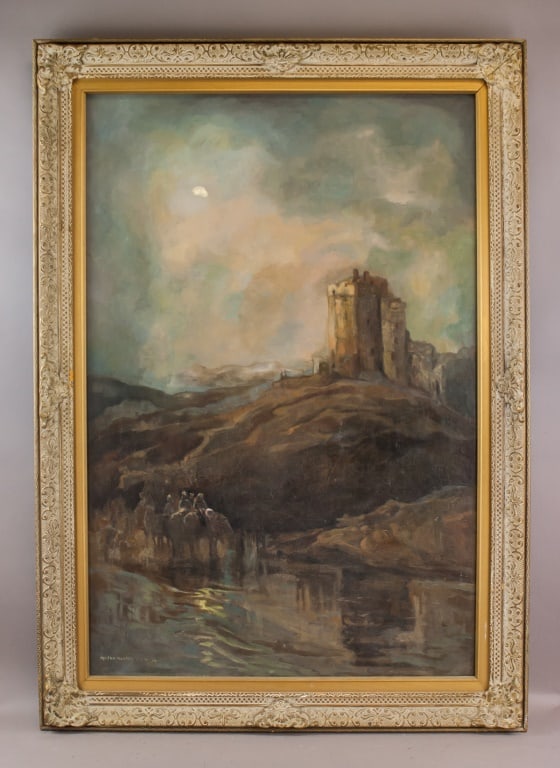 Scottish Oil on Canvas Signed Mason Hunter (1 of 10)