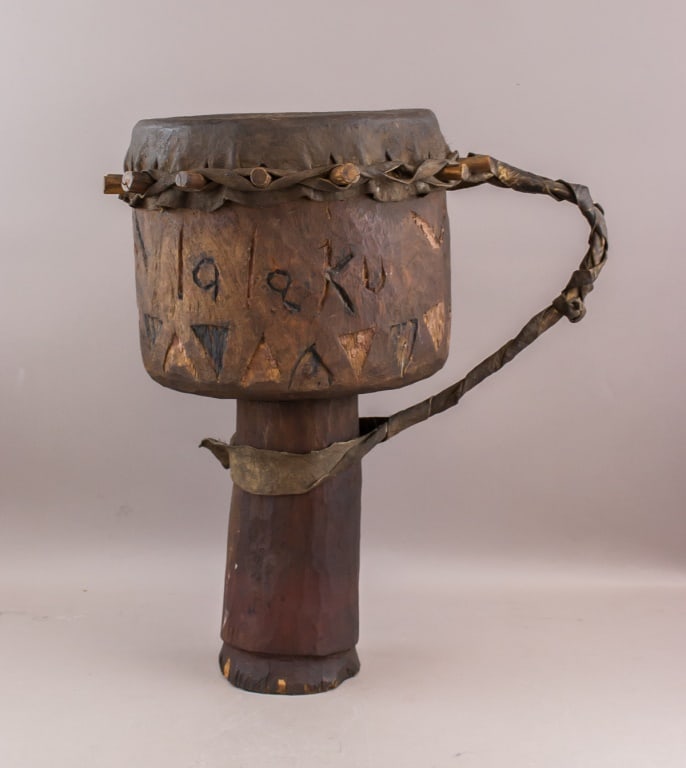 18 - 19c Antique African Tonga Drum (1 of 6)
