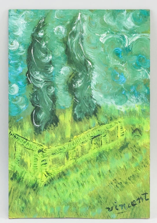 Oil on Board Sgd Vincent Van Gogh w/Provenance (1 of 4)