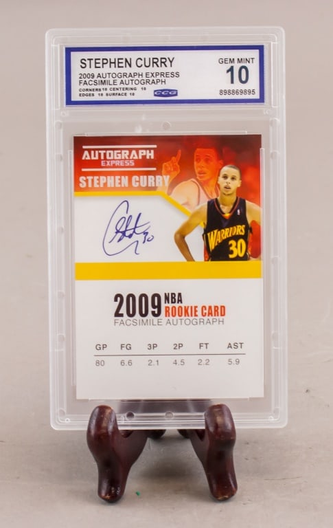 2009 Autograph Express Stephen Curry CCG GEM 10 (1 of 7)