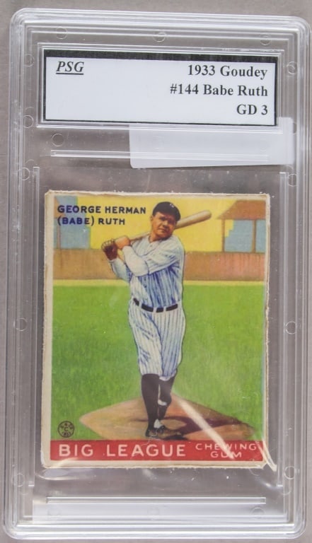 1933 Goudey #144 Babe Ruth GD3 PSG (1 of 4)