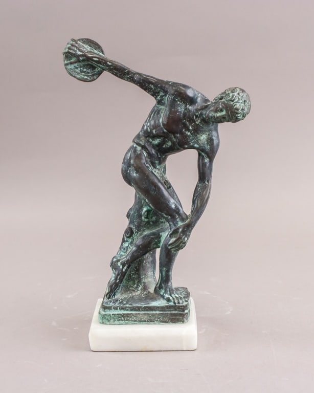 Greek Bronze Carved Olympic Sport Sculpture (1 of 10)
