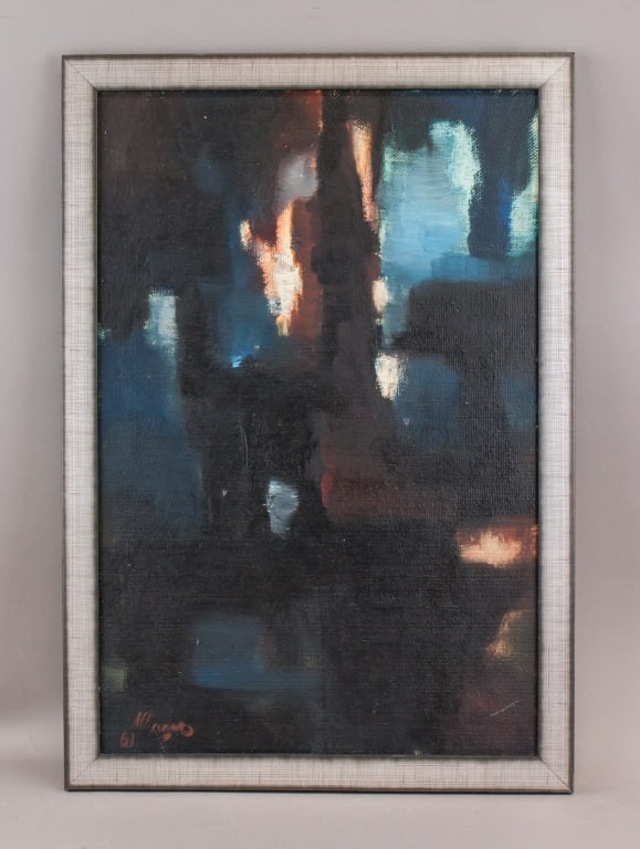 Canadian Oil on Panel Signed Michael J. Kuczer '61 (1 of 9)