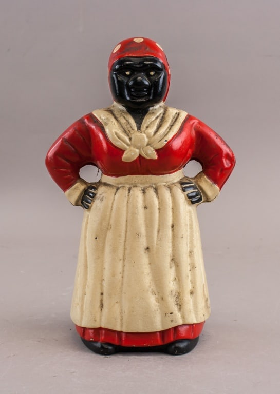 American Early 20c Aunt Jemima Cast Iron Coin Bank (1 of 10)