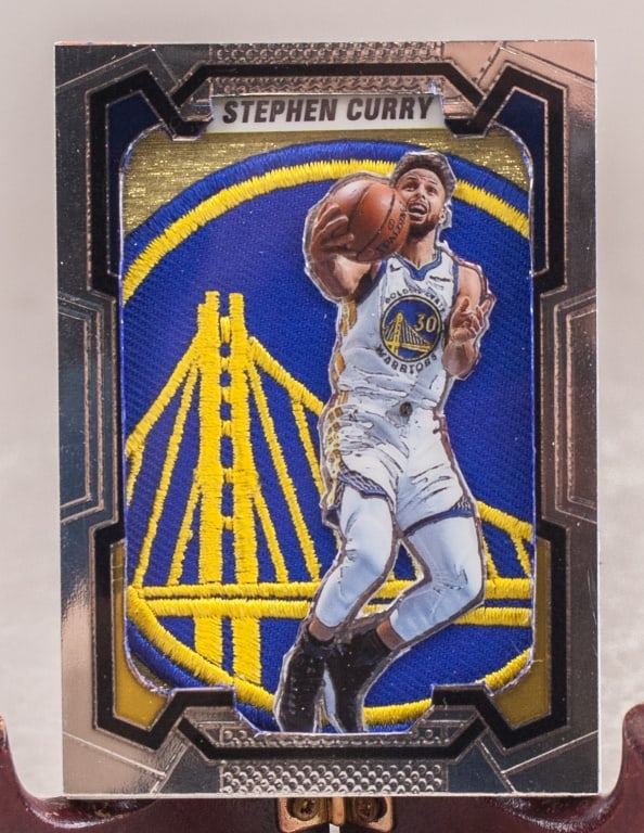 2021 Panini Hoops Stephen Curry Jersey Patch Card (1 of 6)
