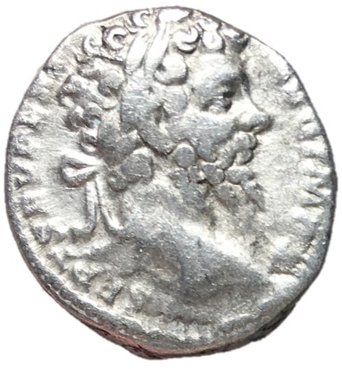 193 - 211 AD Septimius Severus Denarius Coin (1 of 2)