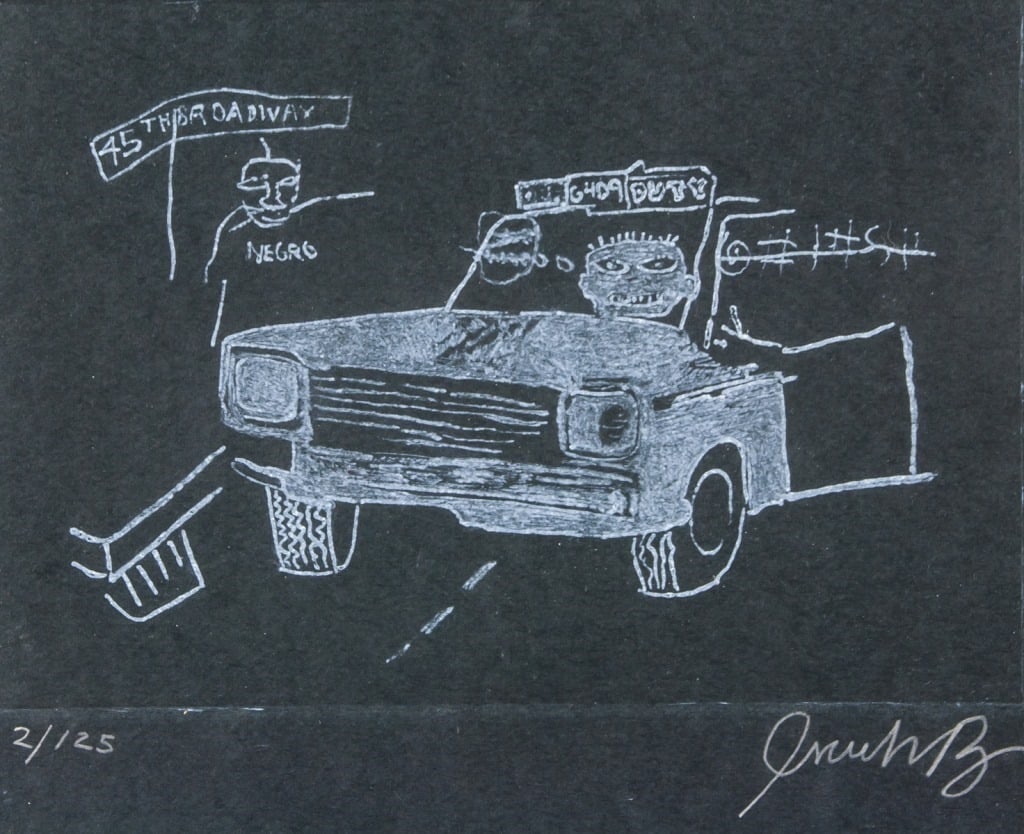 Linocut on Paper Signed Jean-Michel Basquiat 2/125 (1 of 6)