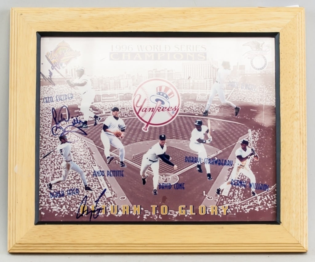 1996 Yankees World Series Photograph Signed (1 of 3)