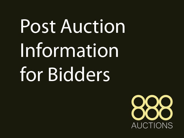 Bidder Post Auction Information (1 of 1)