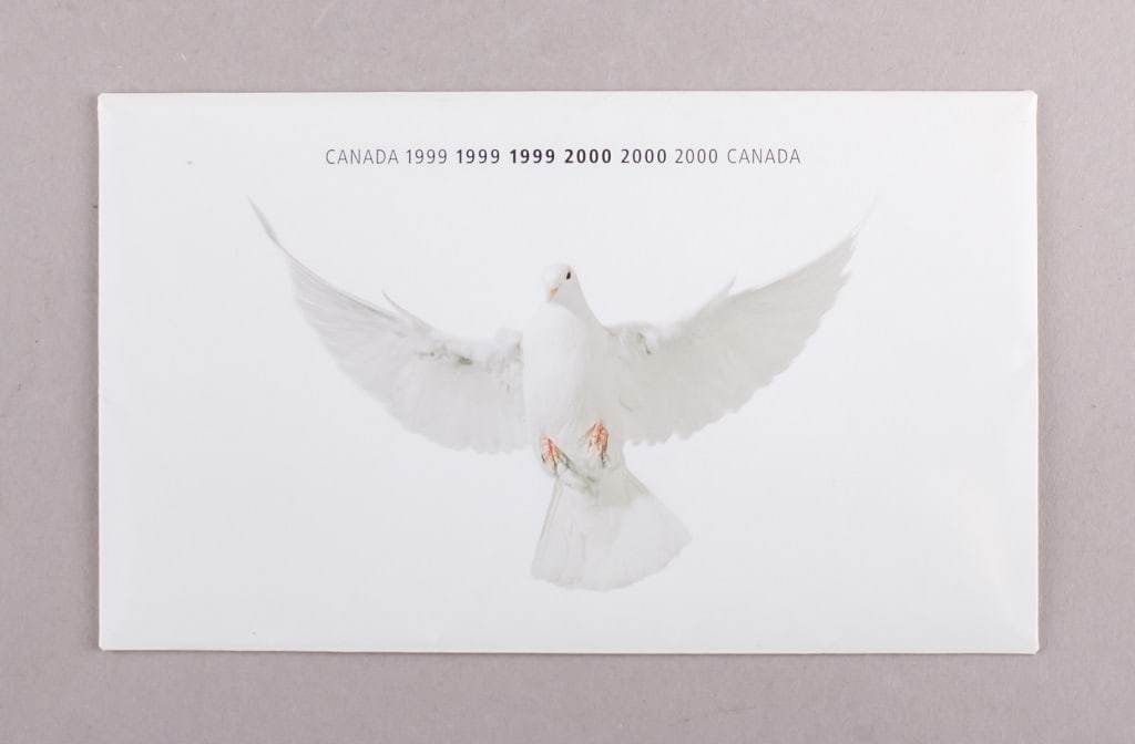 1999 - 2000 Canada Millennium Stamps Set: This lot features a collection of Canadian Millennium stamps issued by Canada Post to commemorate the turn of the millennium. The set includes various stamps and envelopes with detailed designs and ar
