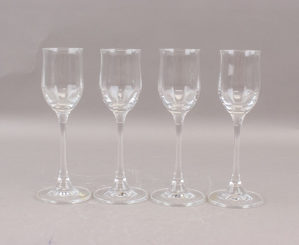 Vintage Mikasa Crystal Wine Glasses 4pc / Box (1 of 7)