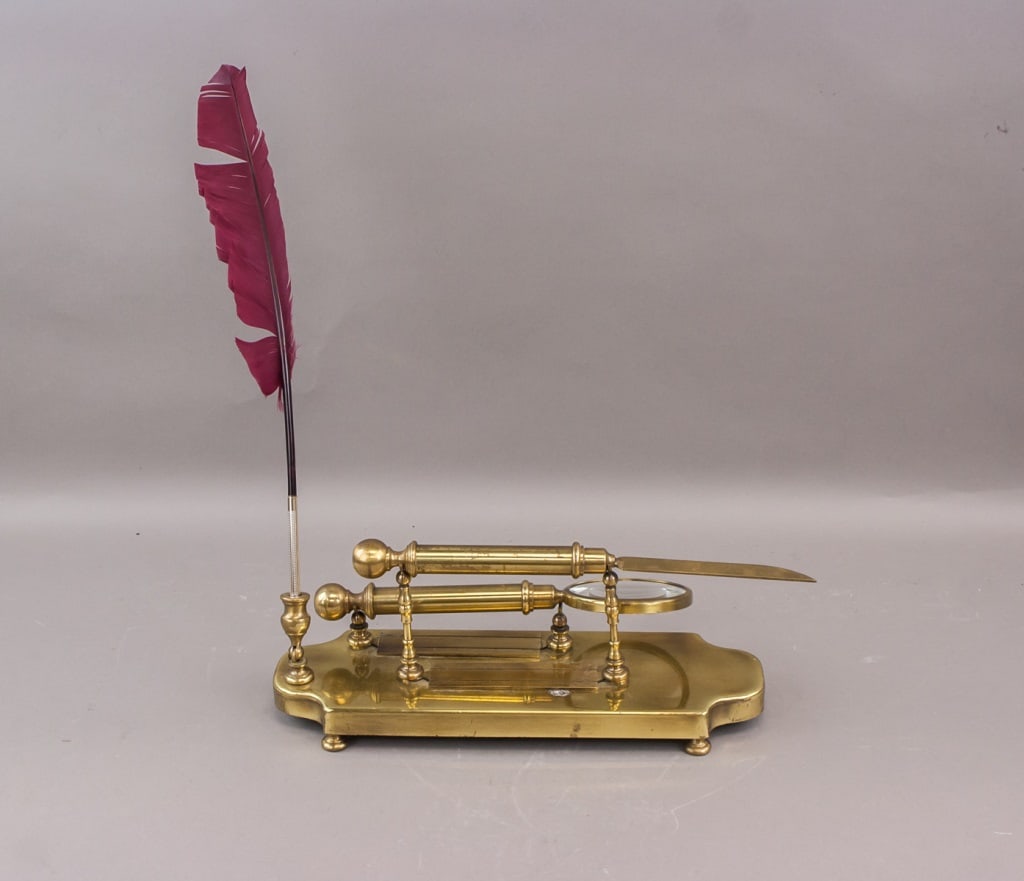 Vintage Brass Stationery Set (1 of 9)