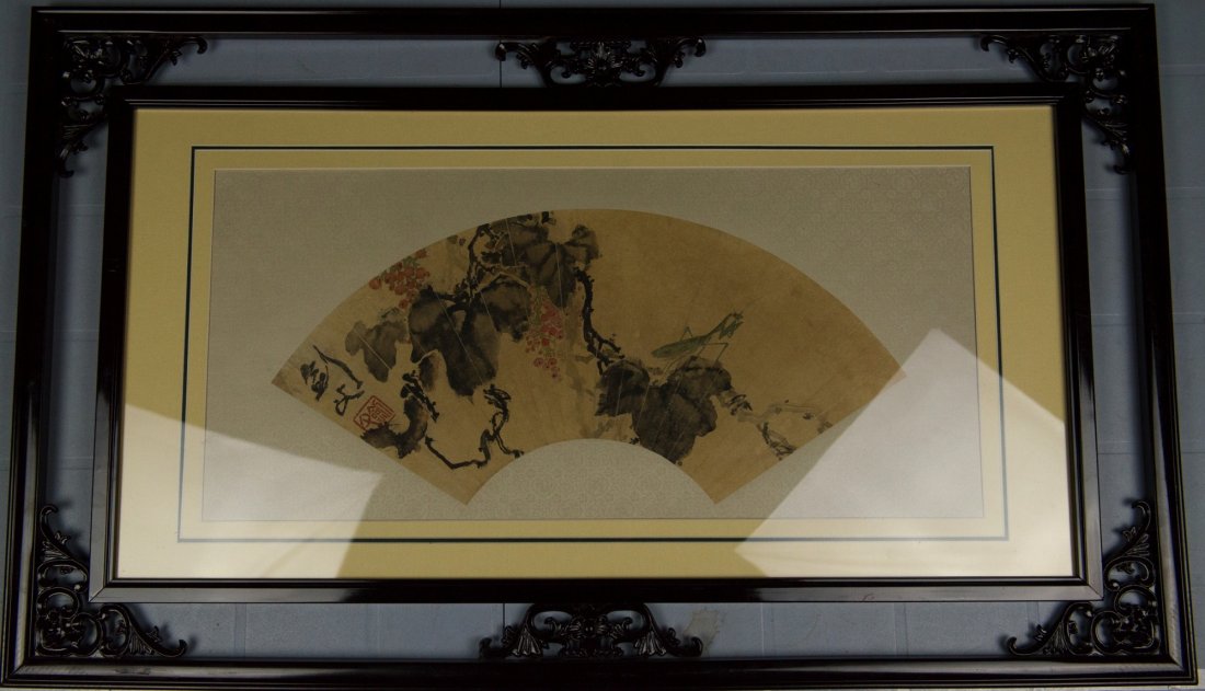 Chinese Fan Painting Signed Gao Jian Fu 1879-1951 - 2