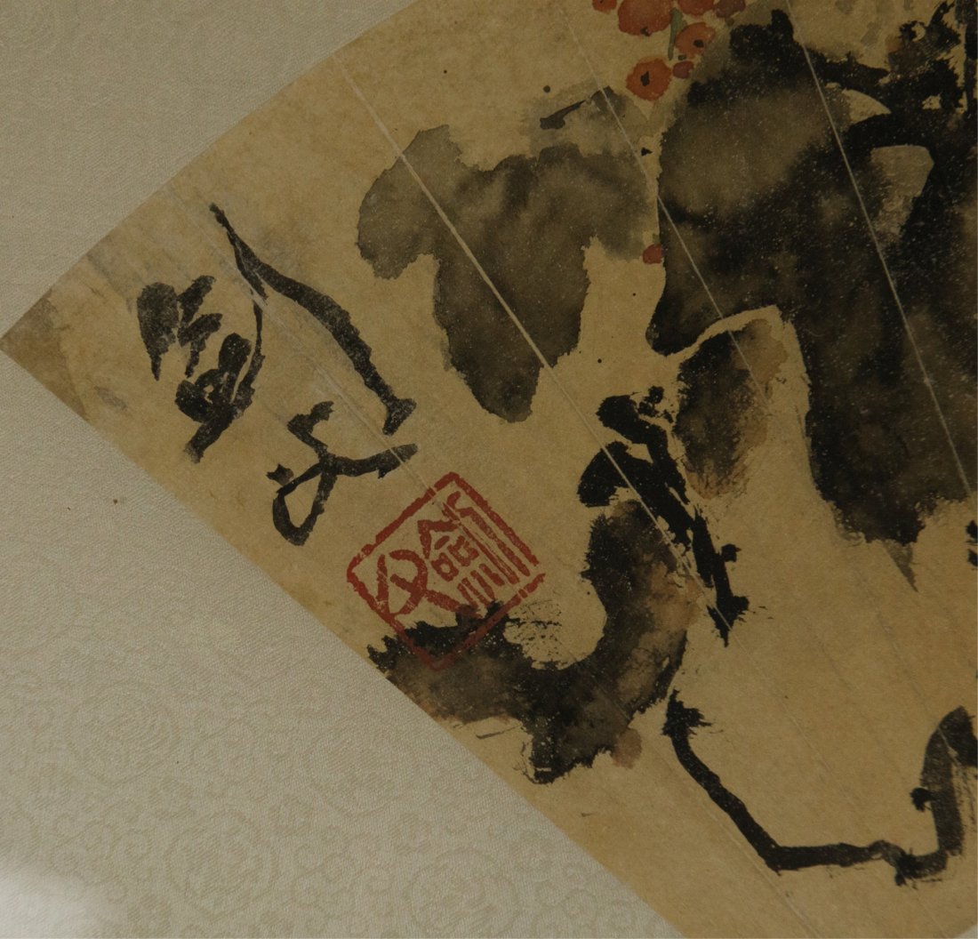 Chinese Fan Painting Signed Gao Jian Fu 1879-1951 - 3