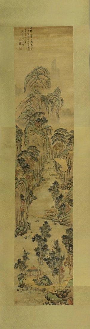 Chinese Painting of Landscape Signed Zheng Ming