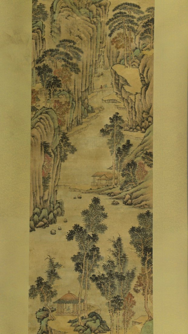 Chinese Painting of Landscape Signed Zheng Ming - 4