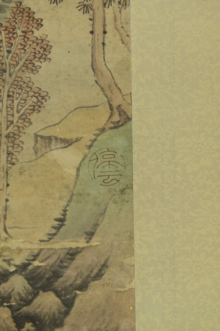 Chinese Painting of Landscape Signed Zheng Ming - 6