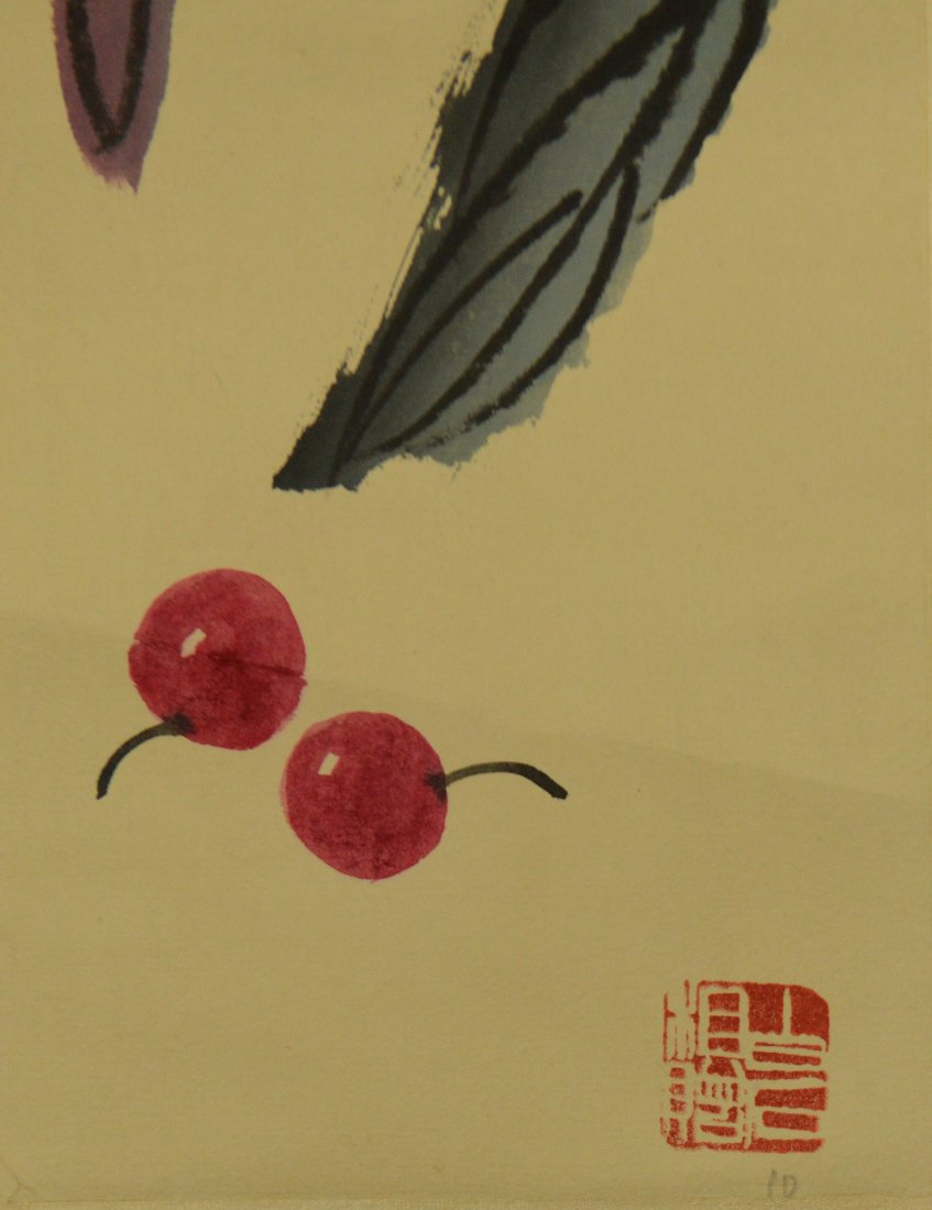 Chinese Modern Watercolour Painting Signed - 4