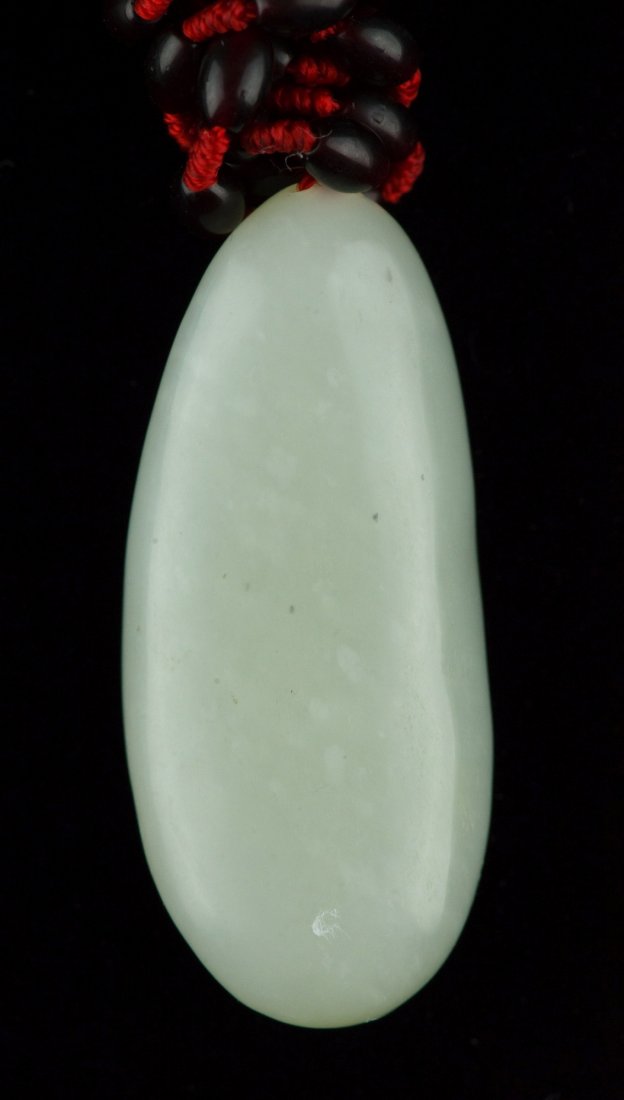 Fine Chinese White Jade Toggle Carved Buddha - 2