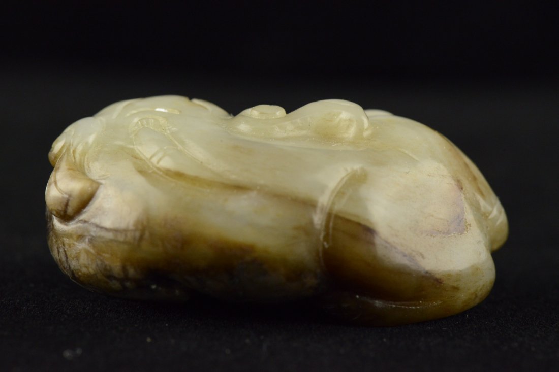 Charming Chinese White Jade Carved Chilong - 2