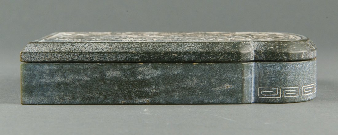 Fine Chinese Hardstone Carved Ink Pad & Lid - 4