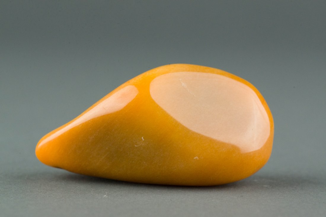 Charming Chinese Yellow Hardstone Carved Toggle - 2