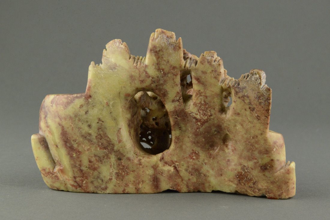 Fine Chinese Shoushan Stone Carved Brush Wash - 2